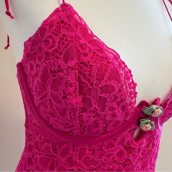 For Love And Lemons Pink Lace Mini Dress - Picture 6 of 13